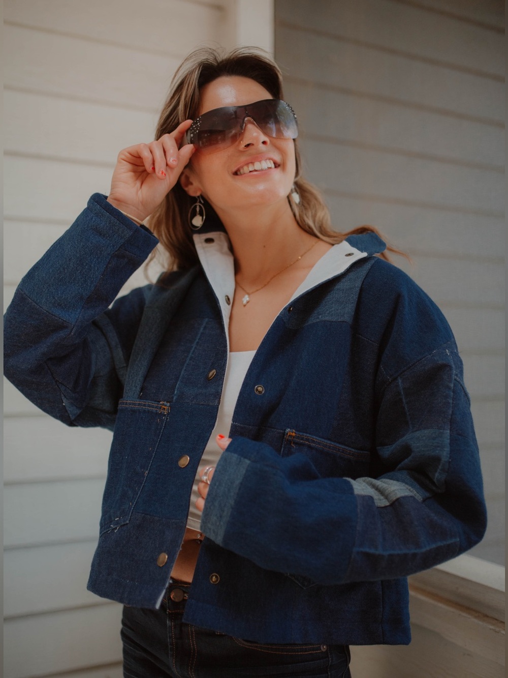 Reworked Patchwork Denim Jacket - Picture 5 of 5